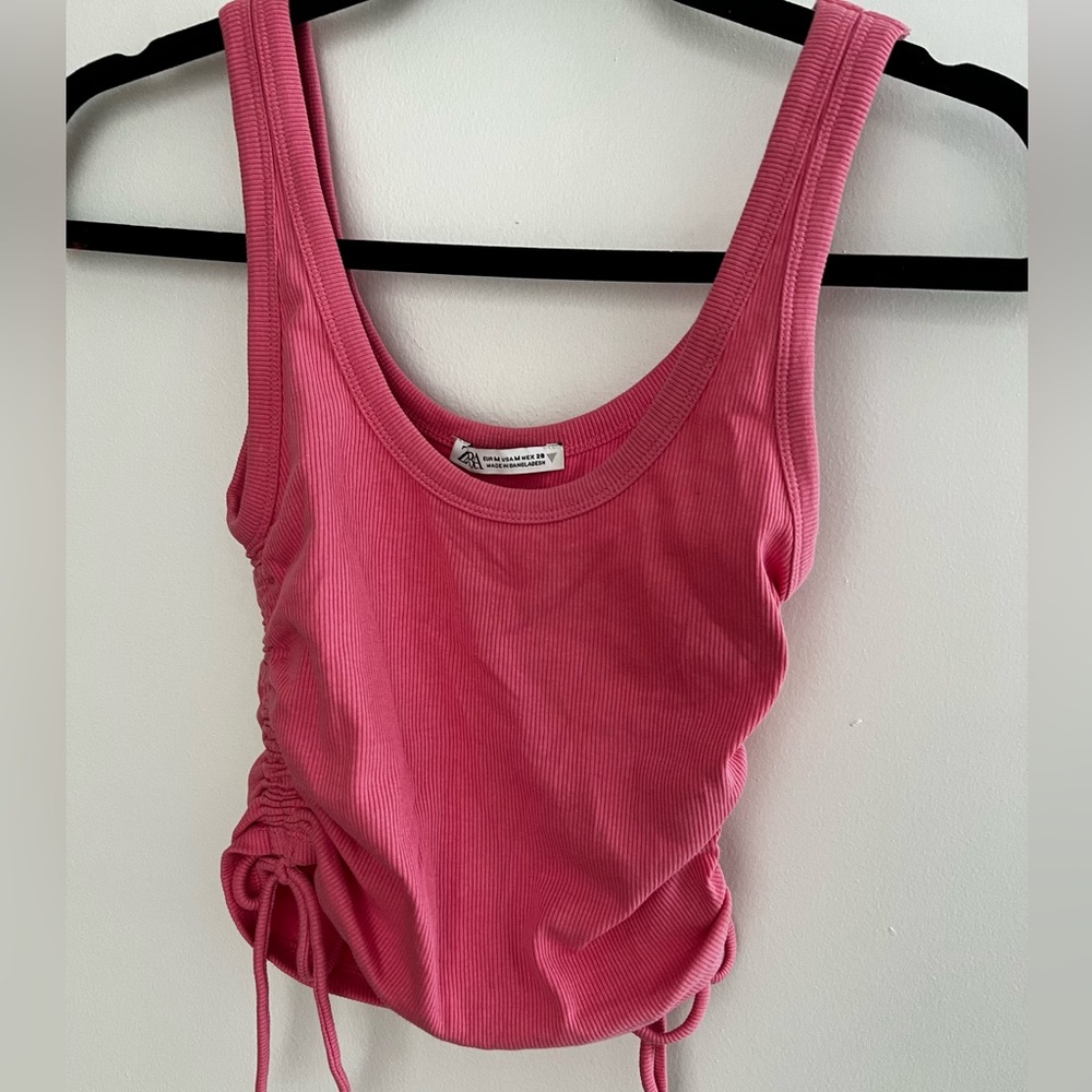 NWT Zara Crop Top Pink